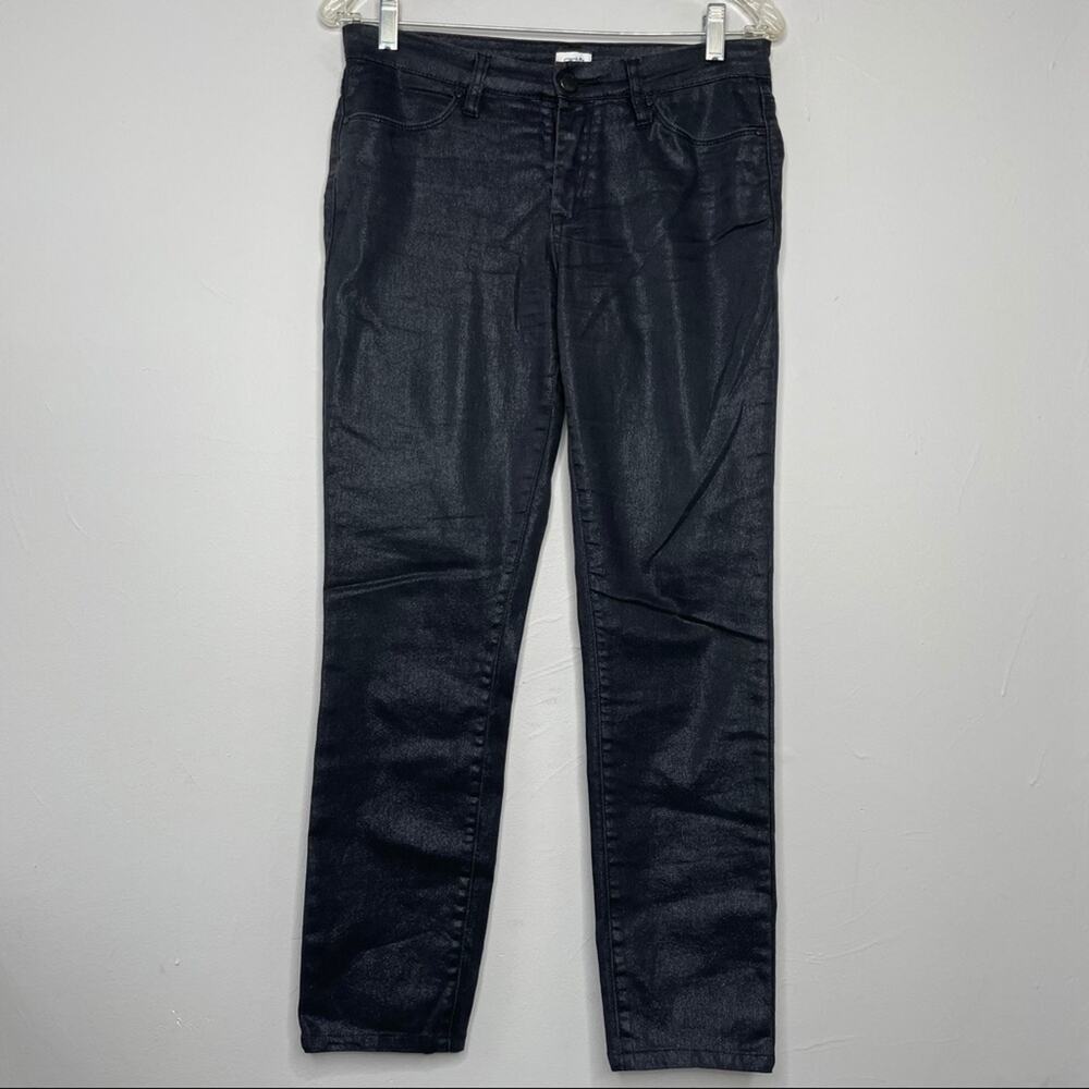 CACHÉ Vintage Black Skinny Jeans Womens 6 Sparkle Shimmer Punk Rock Space Glam